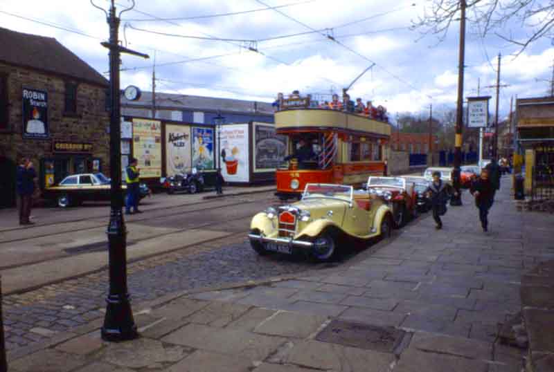 'Main street' at Crich tram museum.