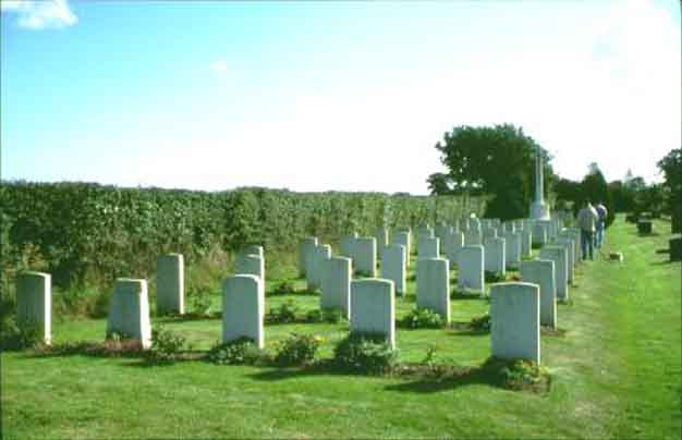 War graves near the end of Coltishall runway.