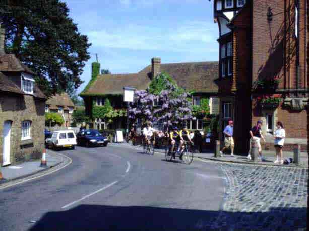 Beaulieu High Street
and The Montagu Arms pub