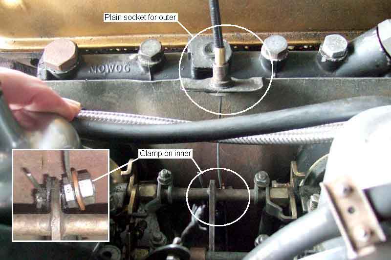 CABLE THROTTLE LHD RB MGB