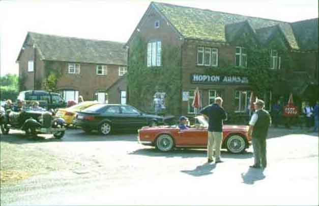 Flagged away from the Hopton Arms