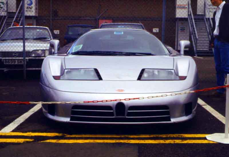 Recently launched Bugatti EB110.