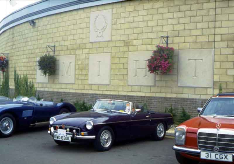 Line up at Gaydon - in a priveledged position