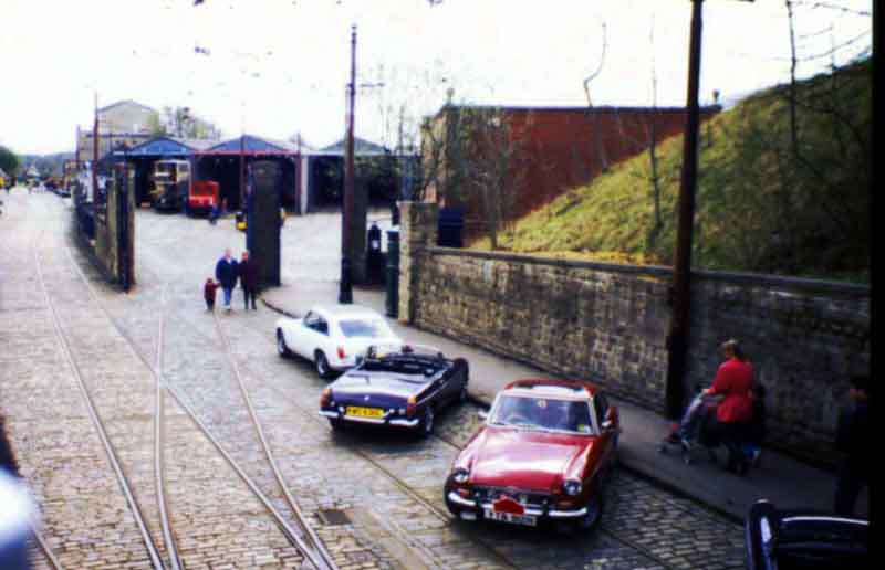 'Main street' at Crich tram museum.