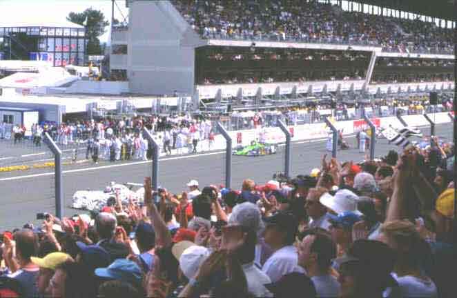 This is it - formation lap before the rolling start