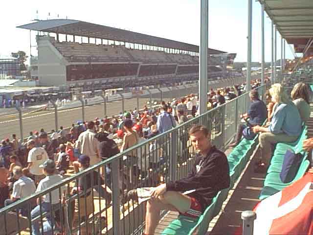Sunning ourselves before the start