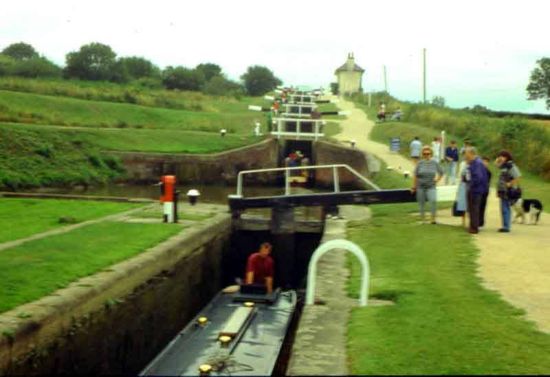 Part of the flight of locks ...