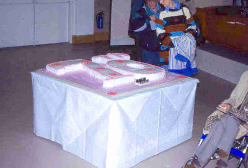 ... complete with Birthday cake.