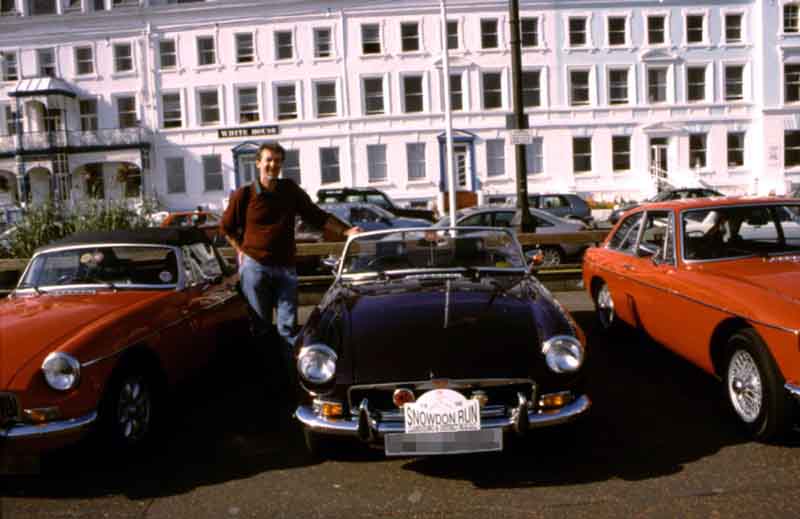'Bee' and me outside the White House (White House
Llandudno
that is)