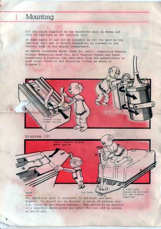 fitting instructions for sparkrite sx2000 electronic ignition system